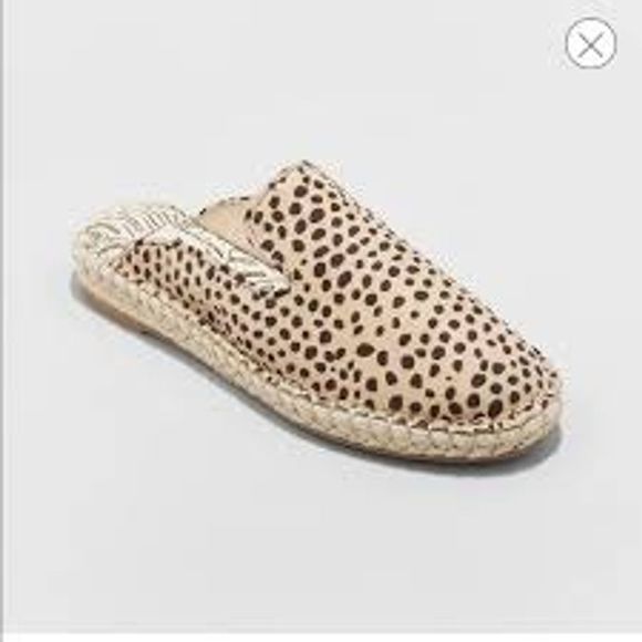 Dolce Vita Shoes - DV Leopard Spot Slip On Espadrilles Size 8 Tan/Blk